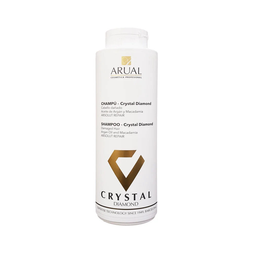 Crystal Diamond Shampoo with Argan And Macadamia Oil for Treated Hair - by Arual 400 ml