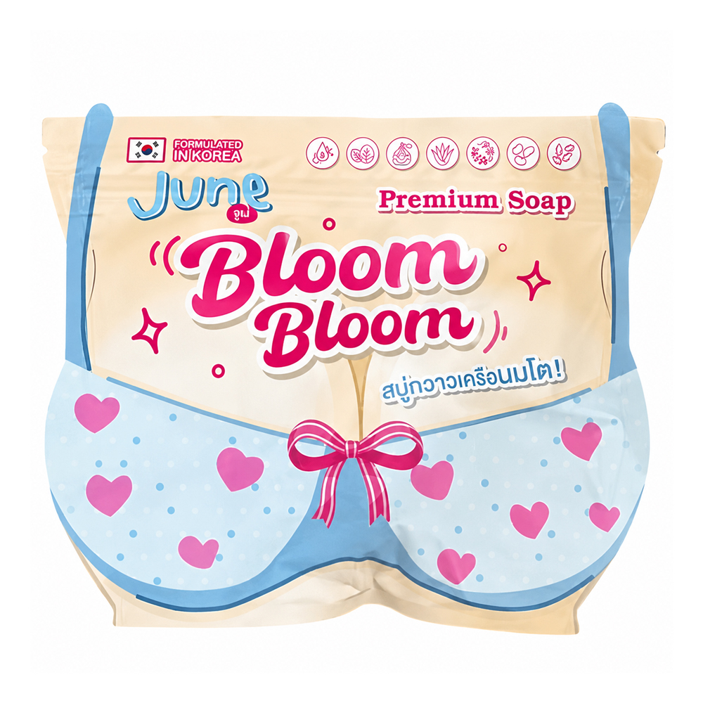 [8857129332121] June Bloom Bloom Premium Chest Enlargement Soap - 50 g