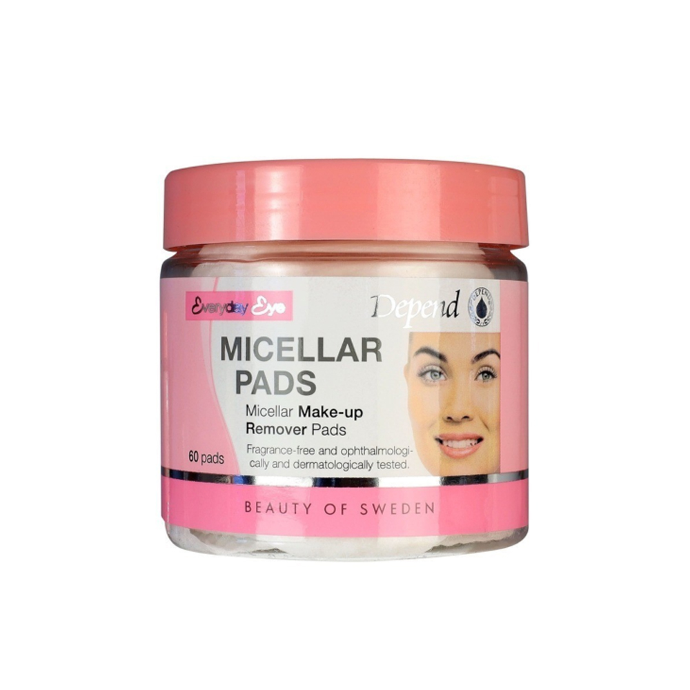[7391715090534] Micellar Makeup Remover Pads - from Depend 60 Pieces