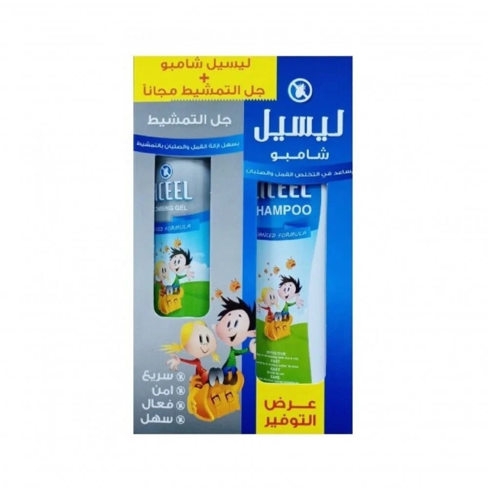 Anti-Lice Shampoo with Combing Gel - by LICEEL 200 ml + 100 ml
