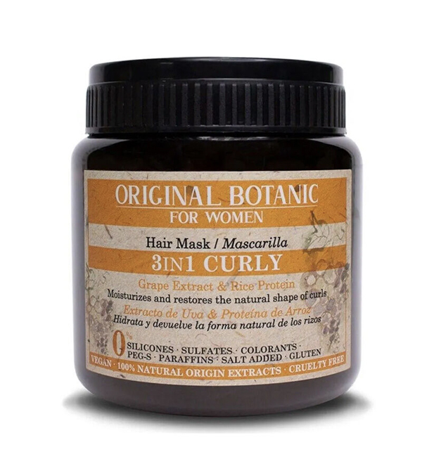 [8422037025085] Botanical Curly Hair Mask - by Original Botanic 250 ml