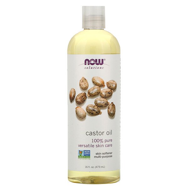 [733739148100] NOW Solutions Castor Oil - 16 fl oz / 473 ml