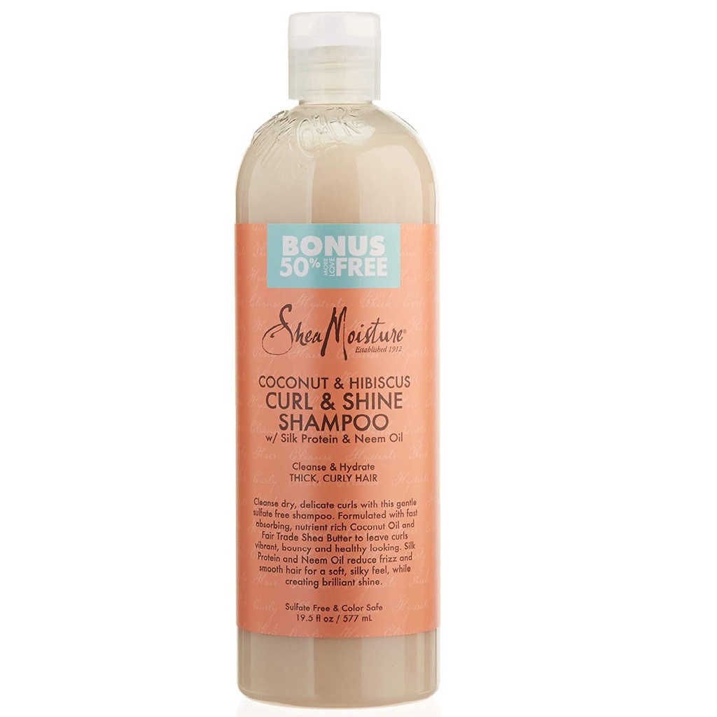 [764302314325] Shea Moisture Curl & Shine Shampoo – Coconut & Hibiscus