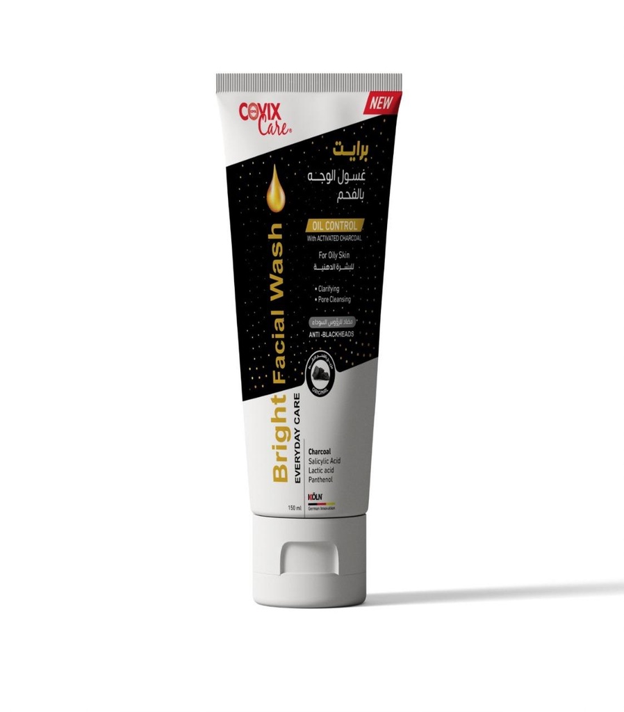 [697794489670] Covix Care Bright Charcoal Face Wash for Oily Skin – 150 ml