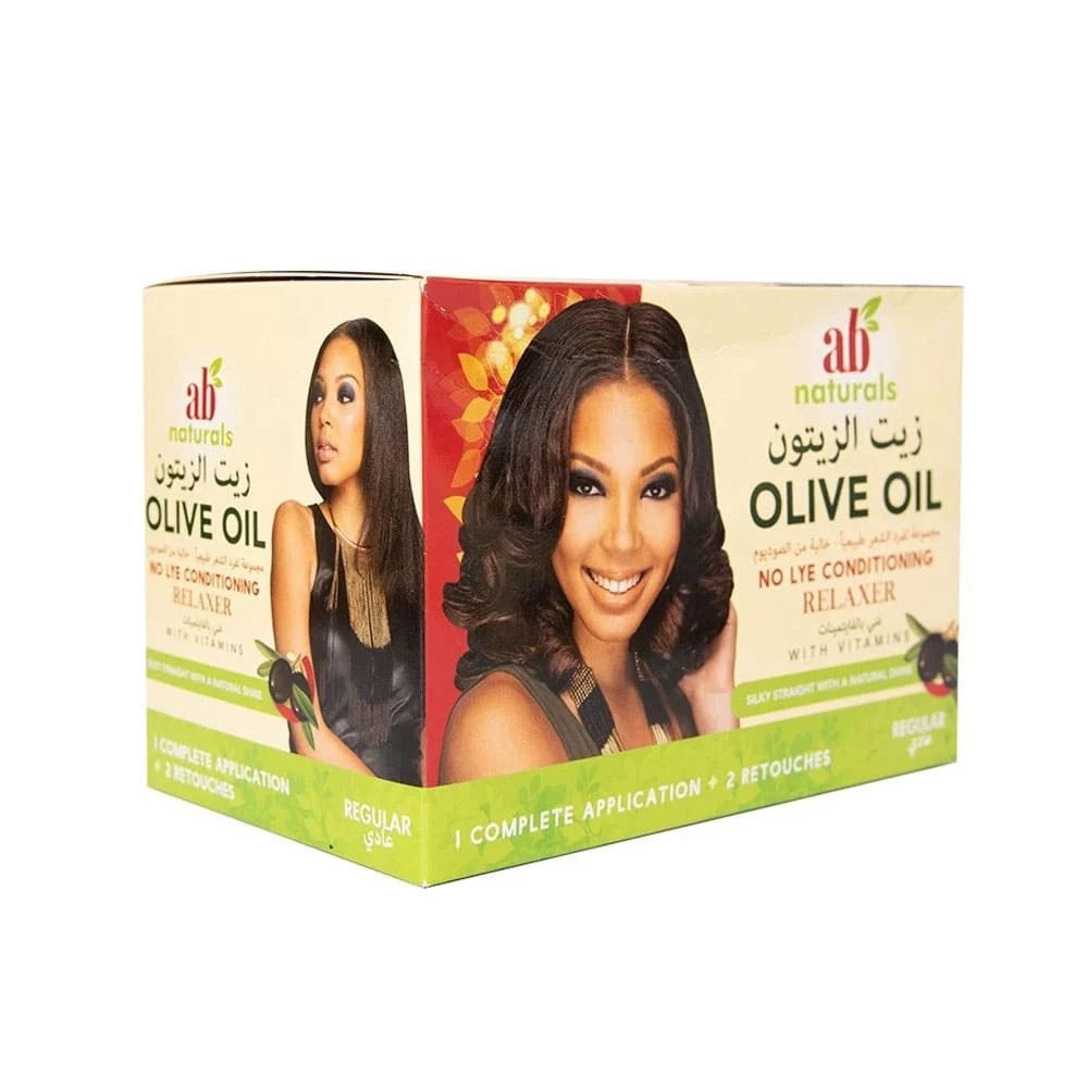 [735745243626] AB Naturals Hair Straightening Set for Normal Hair with Olive Oil