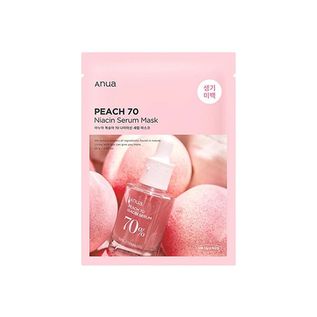 [8809640734021] Anua Niacin + 70% Peach Extract Hydrating Sheet Mask