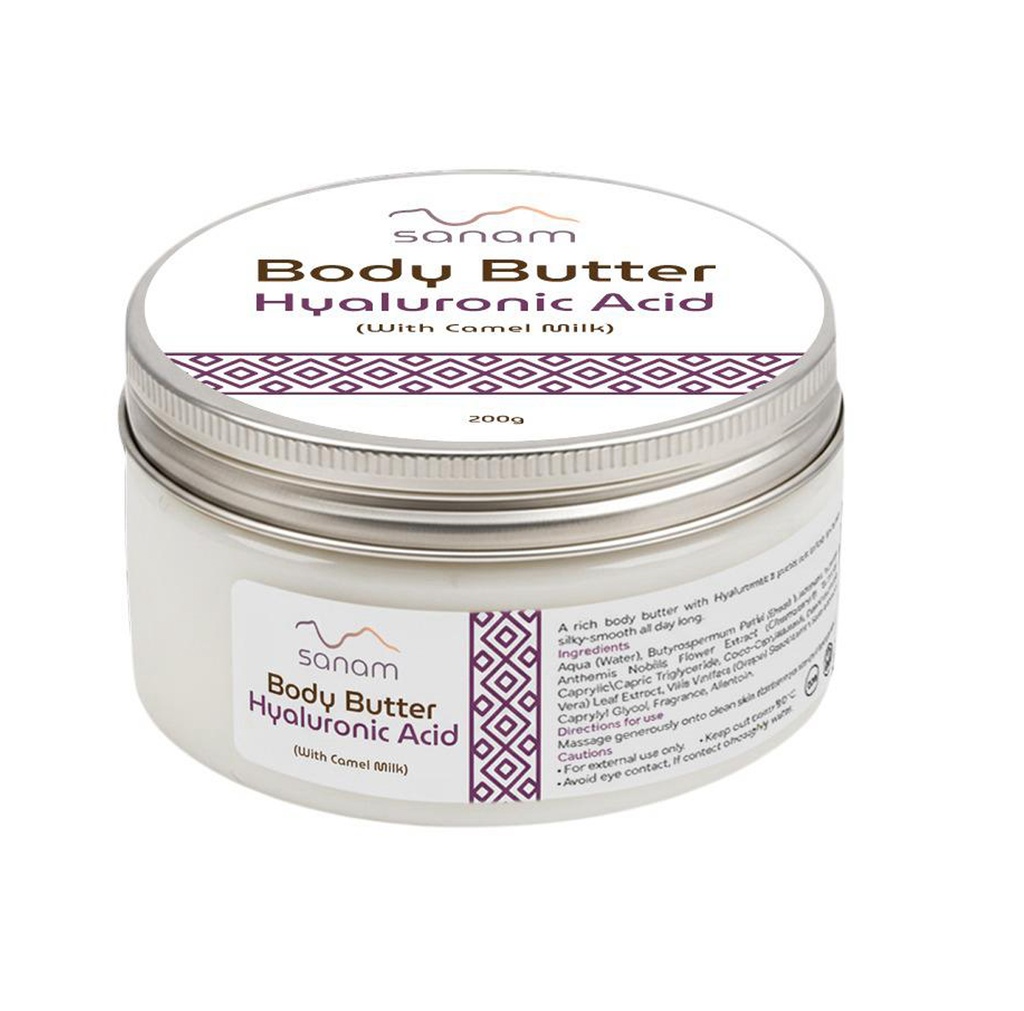 [6286588000203] Sanam Hyaluronic Acid & Camel Milk Deep Moisturizing Body Butter (200 ml)