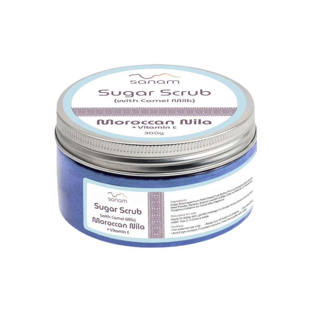 [6286588000197] Sanaam Moroccan Sugar Scrub with Nila & Vitamin E – 300 g