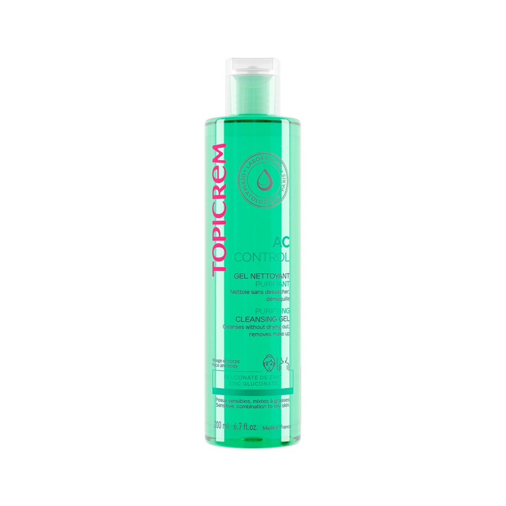 [3700281702774] Topicrem AC Purifying Cleansing Gel for Combination and Oily Skin - 200 ml