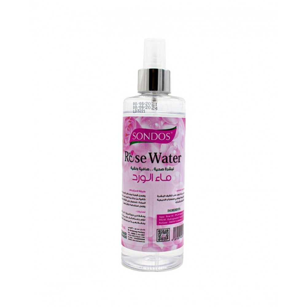 [6287020821318] بخاخ ماء الورد لبشرة صحية ومشرقة من سندس 250 مل