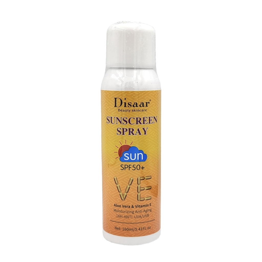 [5060328892904] بخاخ واقي شمس الصبار وفيتامين اي ( SPF50++ ) من ديسار 160 مل