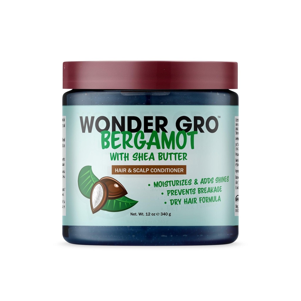 [743690086199] Wonder Gro Bergamot Hair & Scalp Conditioner with Shea Butter