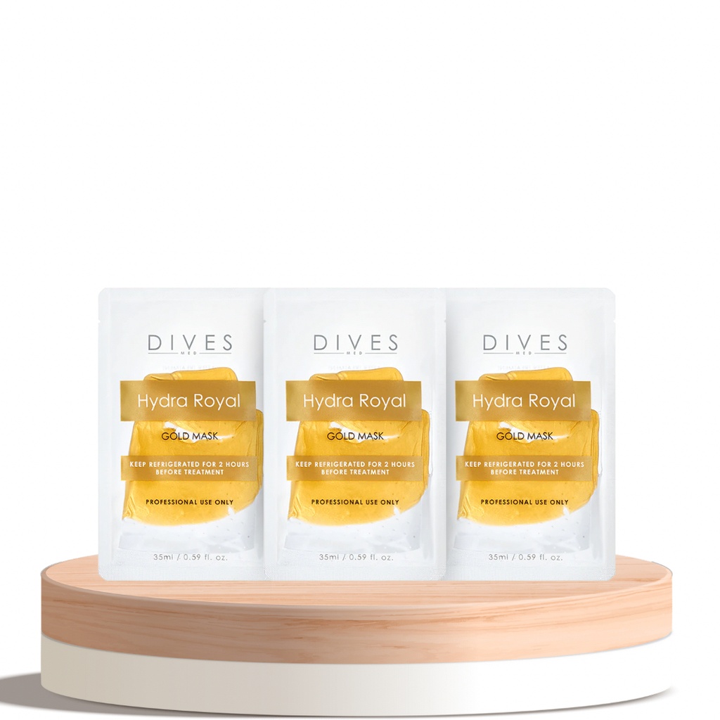[625238101602] Dives Hydra Royal Gold Mask – Collagen & Colloidal Gold Sheet Mask