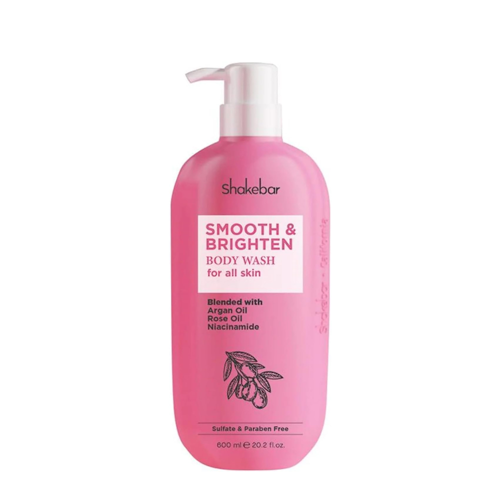 [811131036543] Shakebar Smooth & Brighten Argan Oil Body Wash / Shower Gel - 600 ml