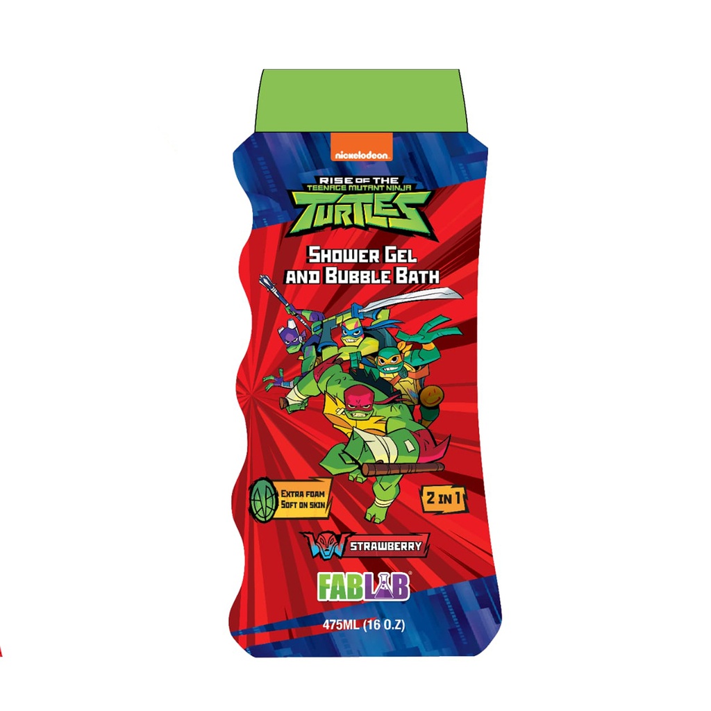 [6224011122184] Fab Lab Extra Bubble Children’s Body Wash - Multiple Character Options 475 ml - نينجا