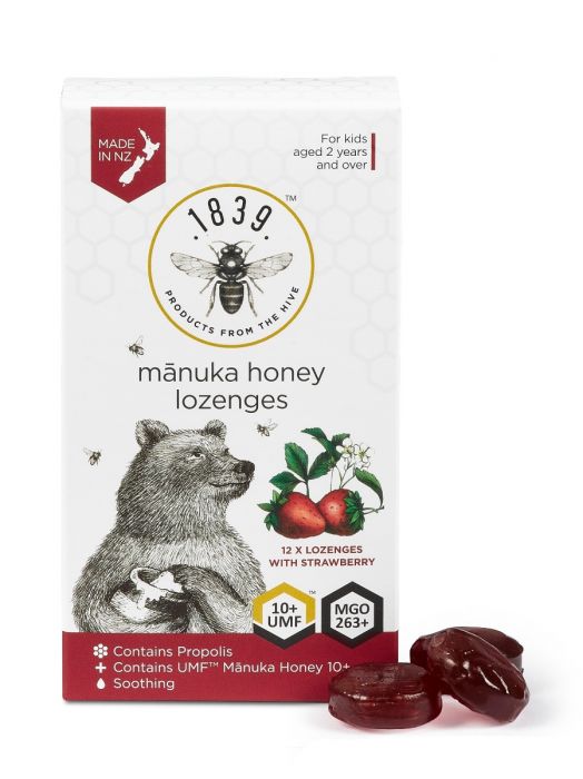 Manuka Honey Lozenges with Strawberry Flavour