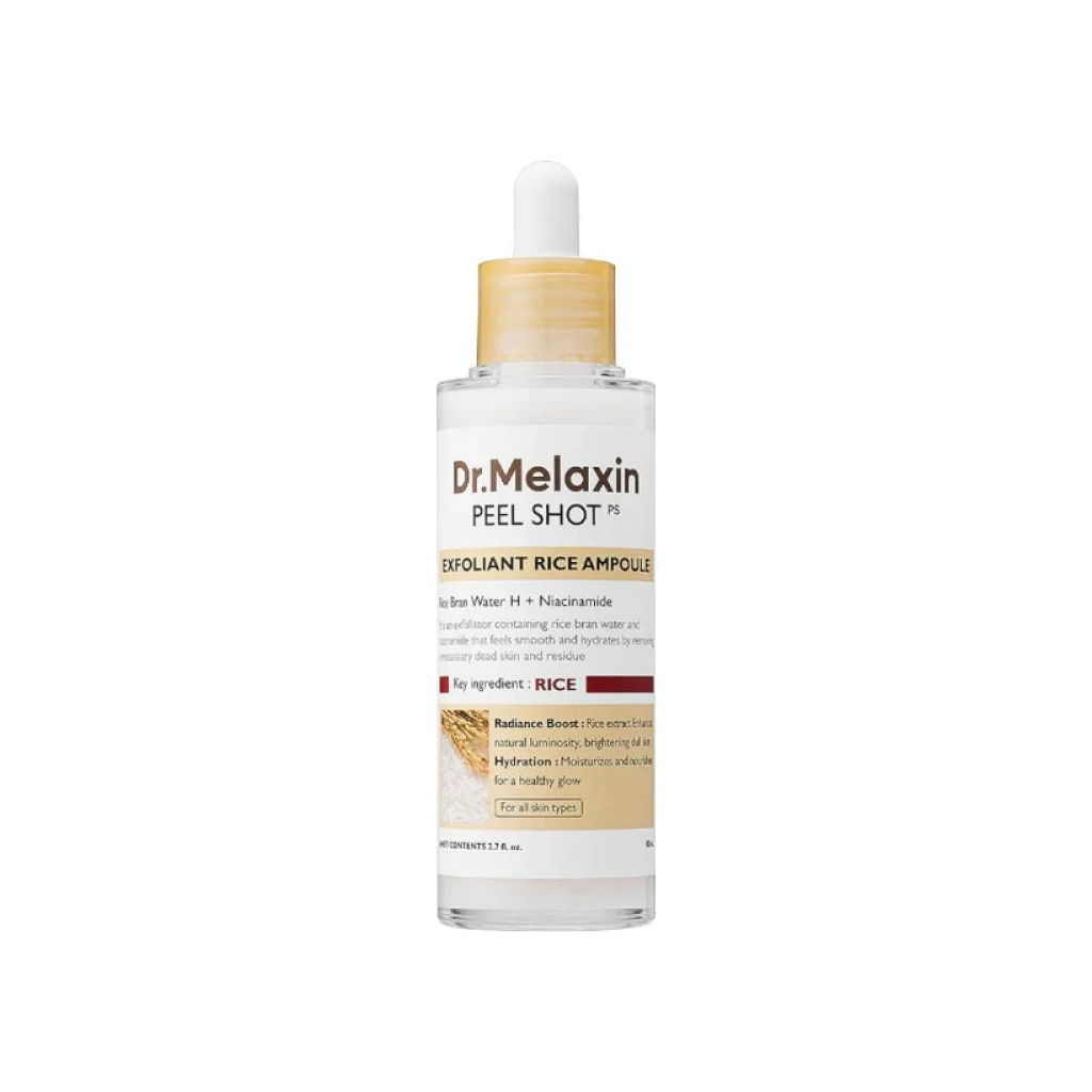 [8809886482366] Dr. Melaxin White Rice Ampoule for Exfoliation and Skin Radiance - 80 ml