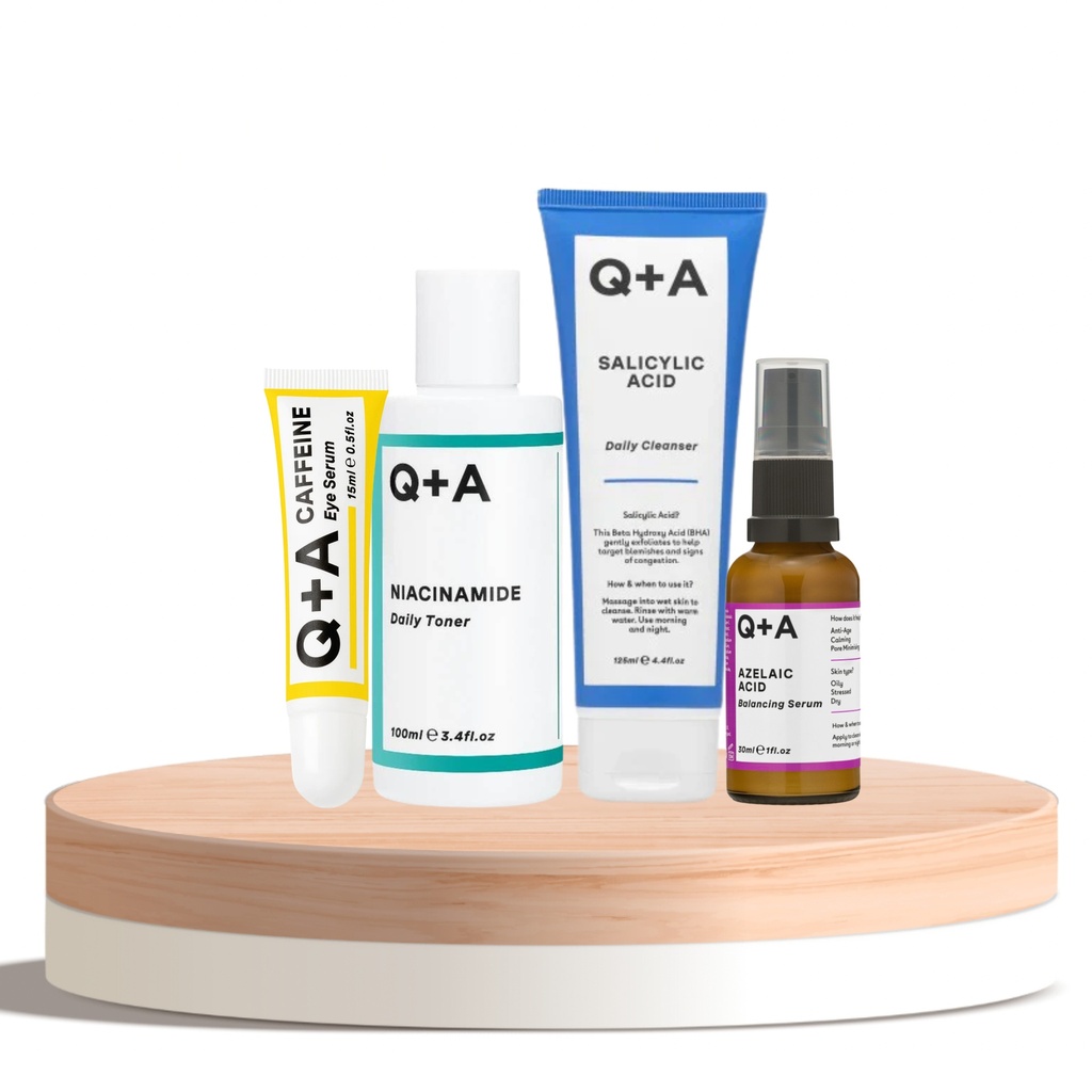 [8996016982] Oily & Acne-Prone Skin Routine – Q+A Skincare Set