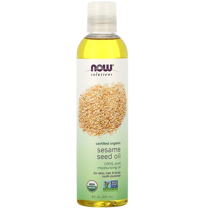 [733739147875] Organic Sesame Seed Oil - By NOW - 237 ml
