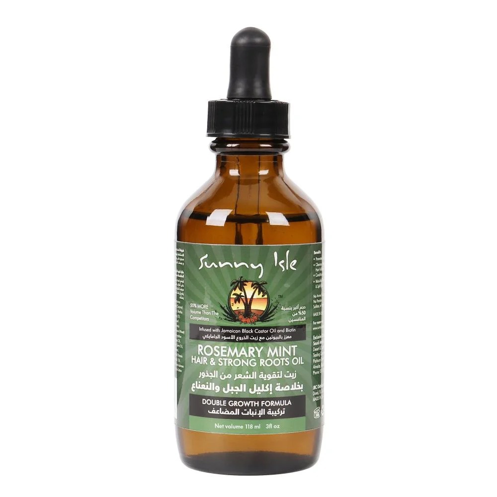 [850076741129] Sunny Isle Root Strengthening Hair Oil with Rosemary & Mint (118 ml)