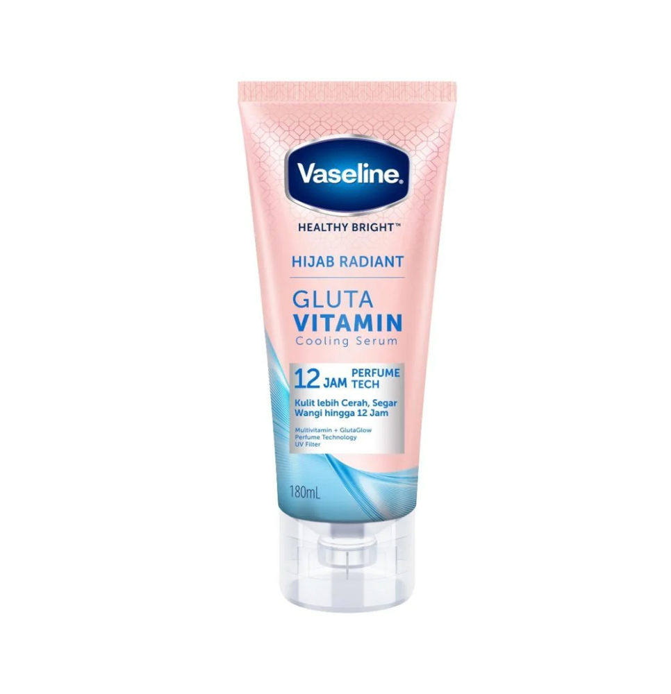 [8999999577407] Vaseline Healthy Bright Hijab Radiant Body Serum with Gluta Vitamin – 180 ml