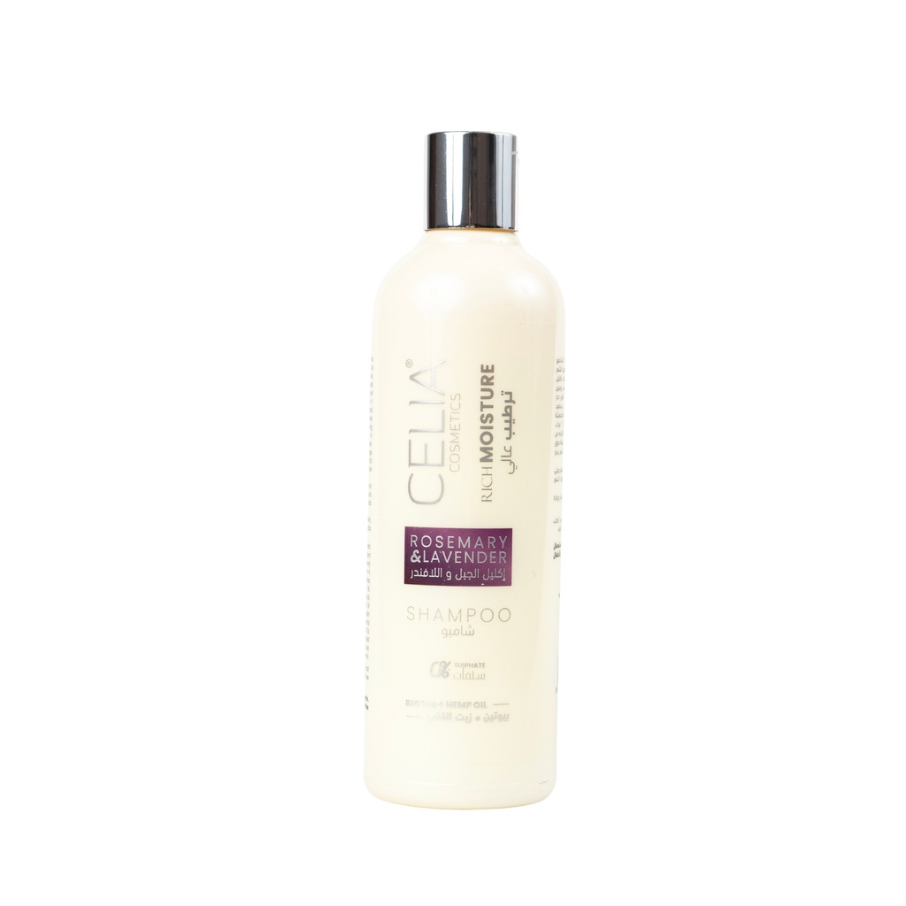 [6253364302080] Celia Rosemary, Lavender and Hemp Oil Shampoo