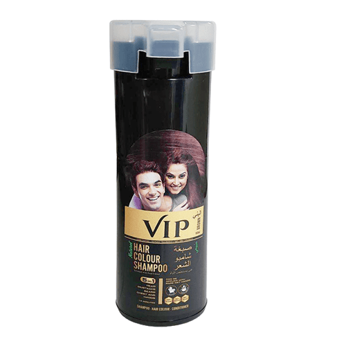 [8908011235584] VIP Pearl Extract Hair Dye Shampoo – Bottle – Black