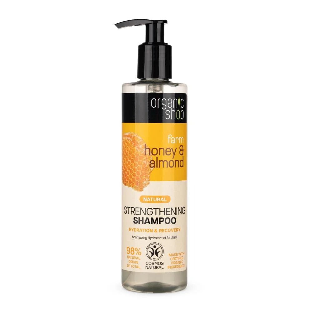 [4743318145389] Organic Shop Honey and Almond Shampoo for Healthy, Strong Hair - 280 ml