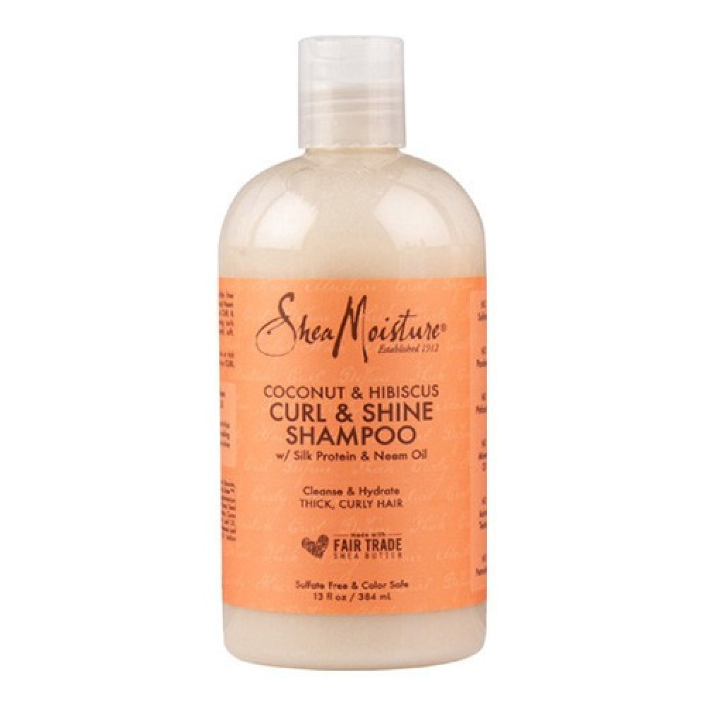 [764302290209] Shea Moisture Hibiscus & Coconut Curl & Shine Shampoo – 384 ml