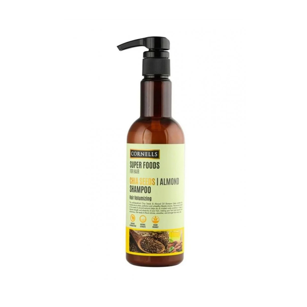 [6294015163339] Cornels Super Foods Chia Seed & Almond Oil Shampoo – 500 ml