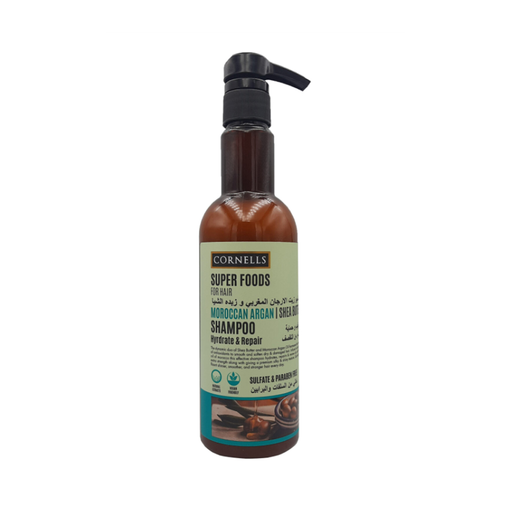 [6294015163322] Cornell’s Super Foods Moroccan Argan Oil & Shea Butter Shampoo – 500ml