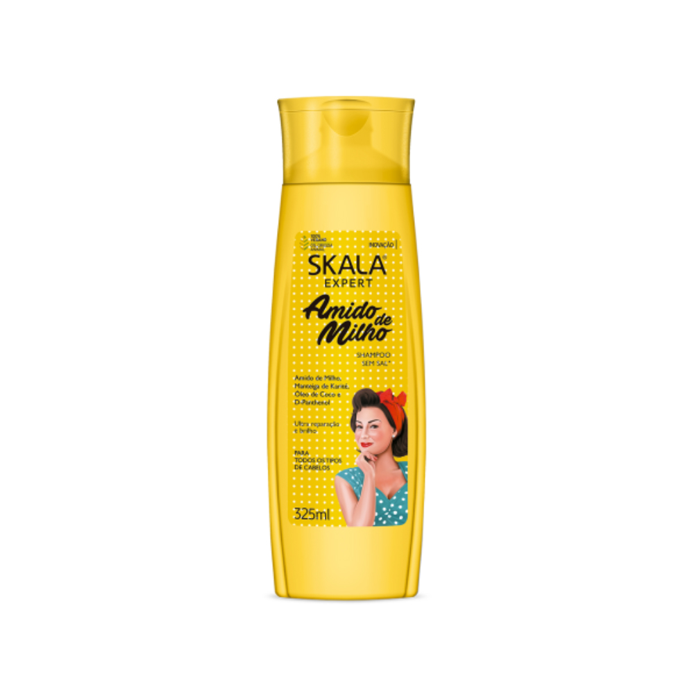 [7897042013562] Skala Expert Cornstarch, Coconut Oil, and Shea Butter Shampoo 325 ml