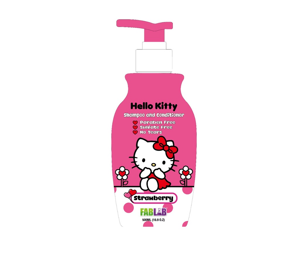 [6224011122269] Fab Lab Dora Children's No More Tears Sulfate-Free Shampoo & Conditioner - 500 ml - هاي كوالتي