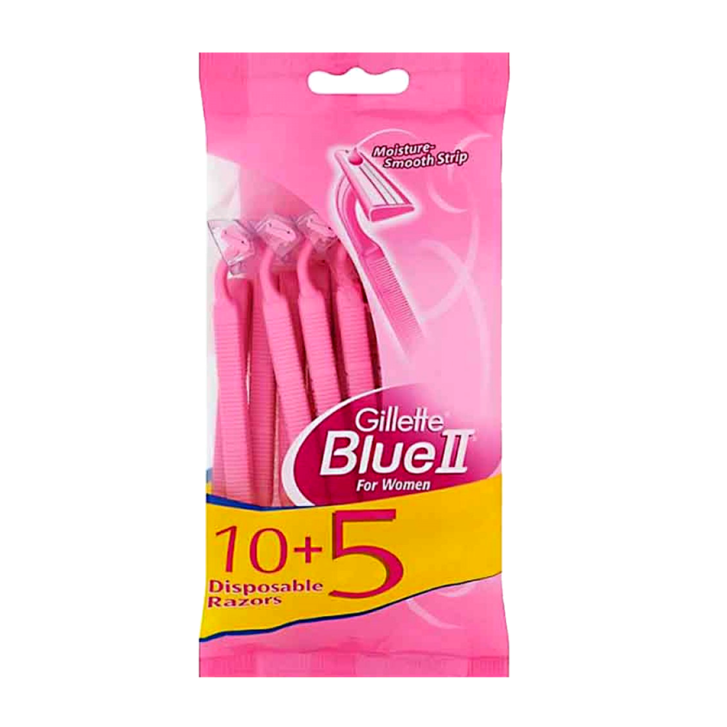 [7702018069347] Gillette Blue 2 Women’s Razor Blades – 10+5 Cartridges