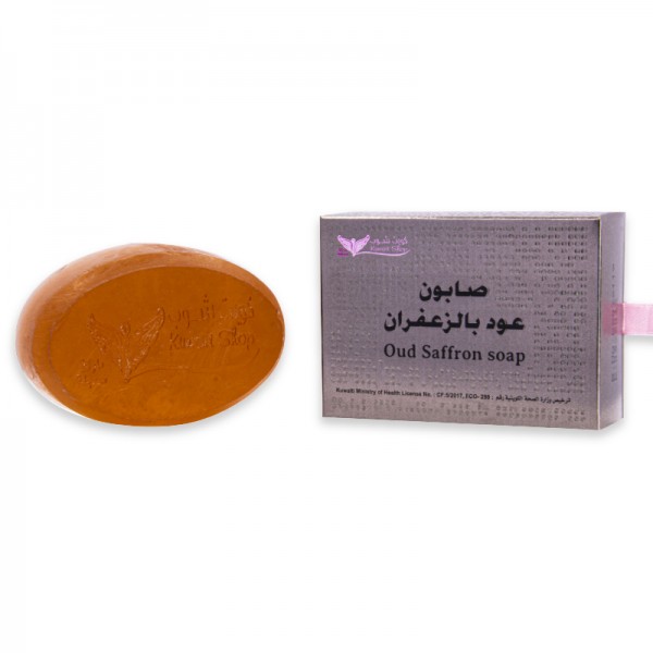 [2781214011768] صابون العود بالزعفران من كويت شوب 100 جرام