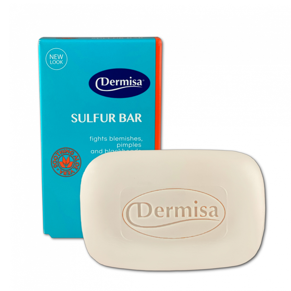 [766989000133] Dermisa Sulfur & Aloe Vera Soap – Blackhead & Blemish Removal – 85g