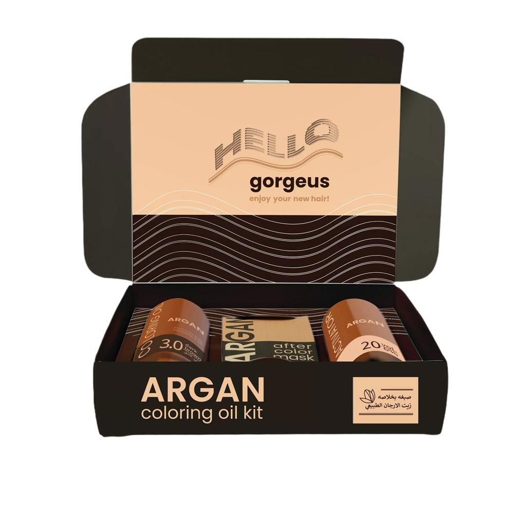 Argan Hair Dye with Argan Oil – Shade 3.0 Dark Brown
