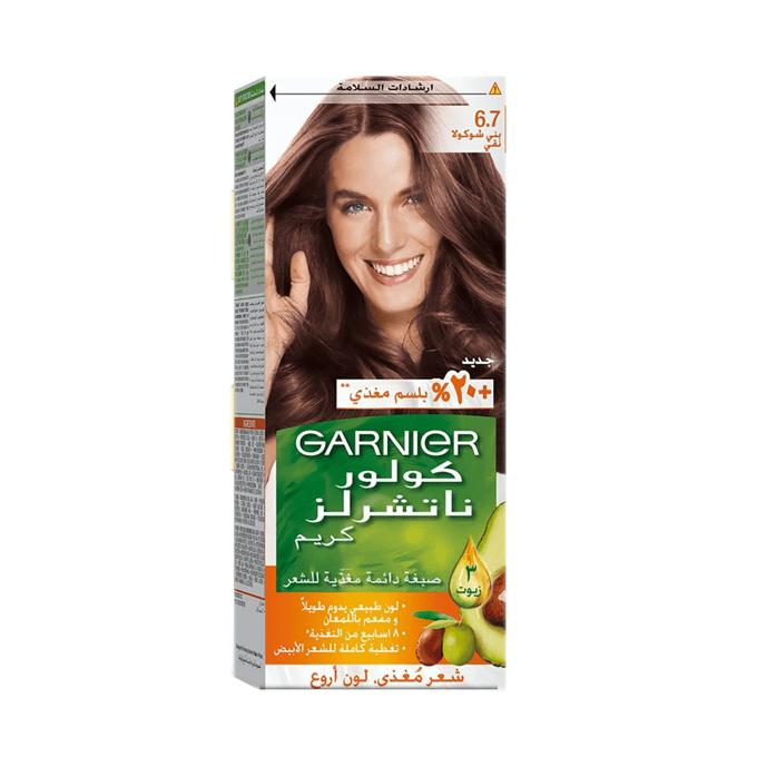 [3610340025501] صبغة كولور ناتشرلز كريم من من غارنييه - بني شكولاتة نقي