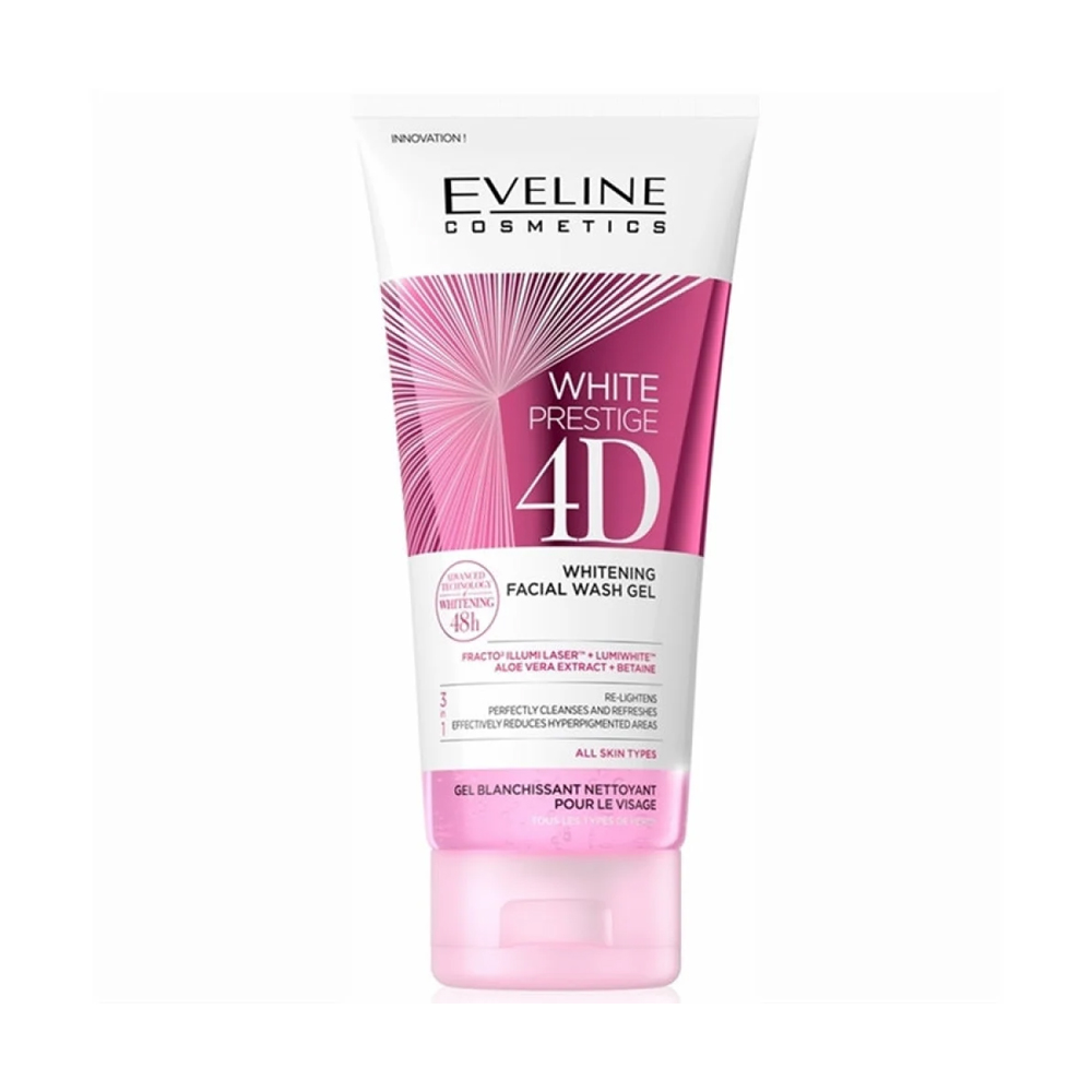 [5907609345707] Eveline White Prestige 4D Brightening Facial Cleanser Gel – 200 ml