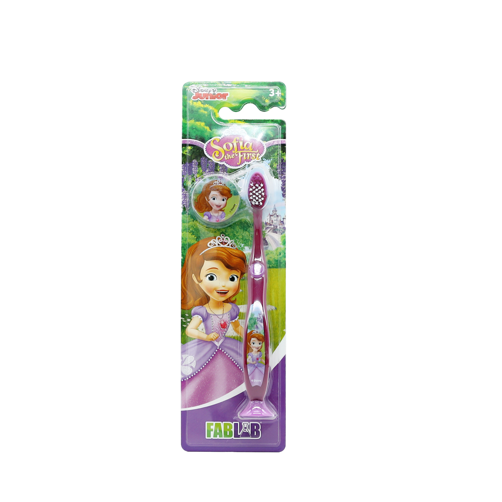 Children's Toothbrush Set with Base - From Fab Lab Multiple Kids Options - Sofia the First