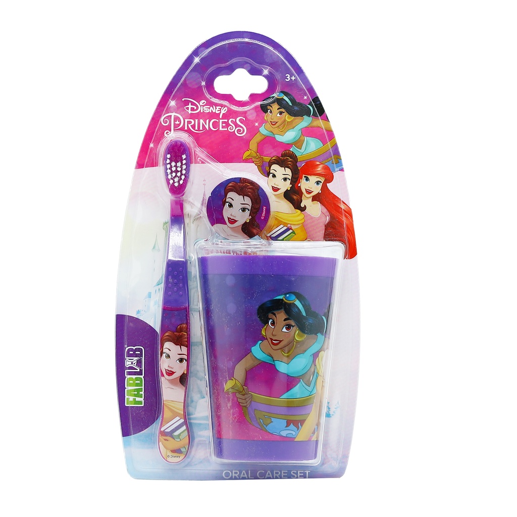 Nickelodeon Children's Toothbrush Set - From Fab Lab (Multiple Kids Options) - Princess Purple