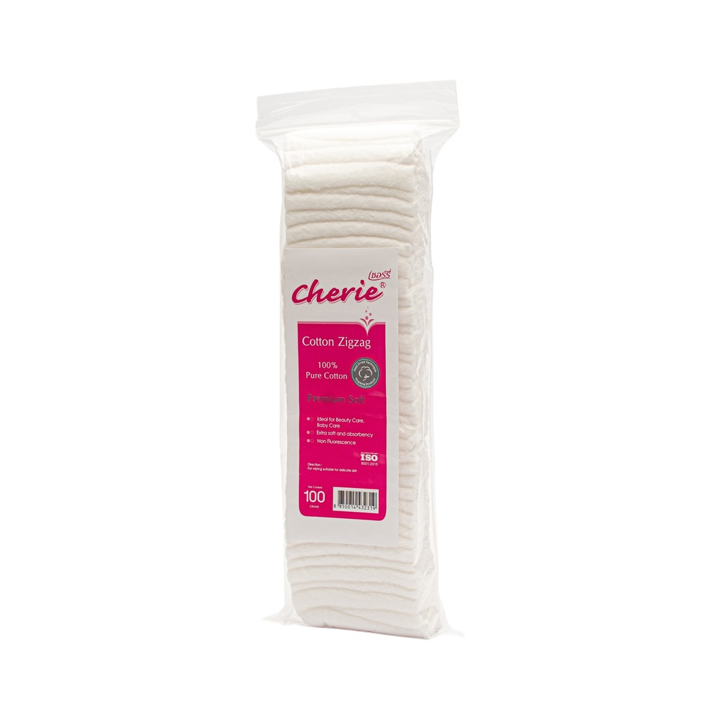 [8850014432319] Baby Cherry Multi-Purpose Natural Cotton Pads 100 Pieces