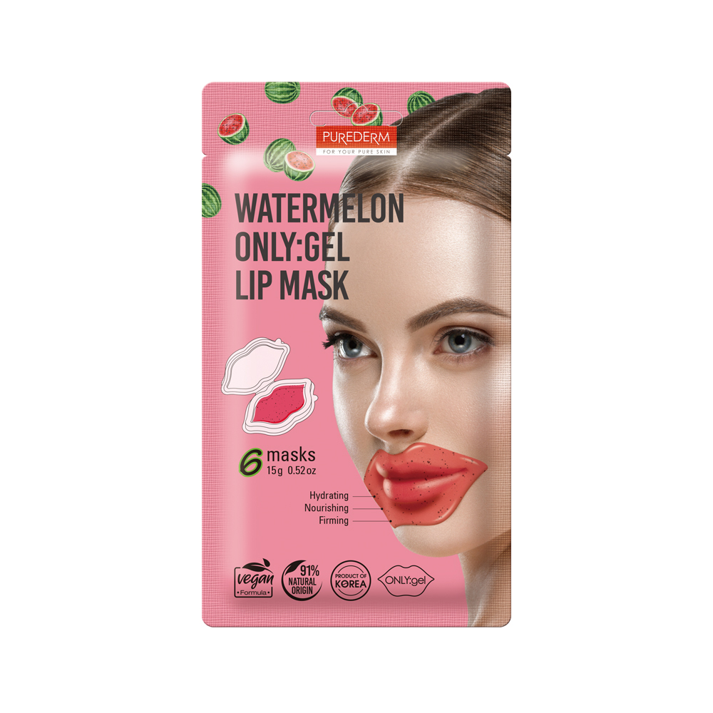 [8809738322833] Watermelon Lip Gel Mask – Purederm 🍉