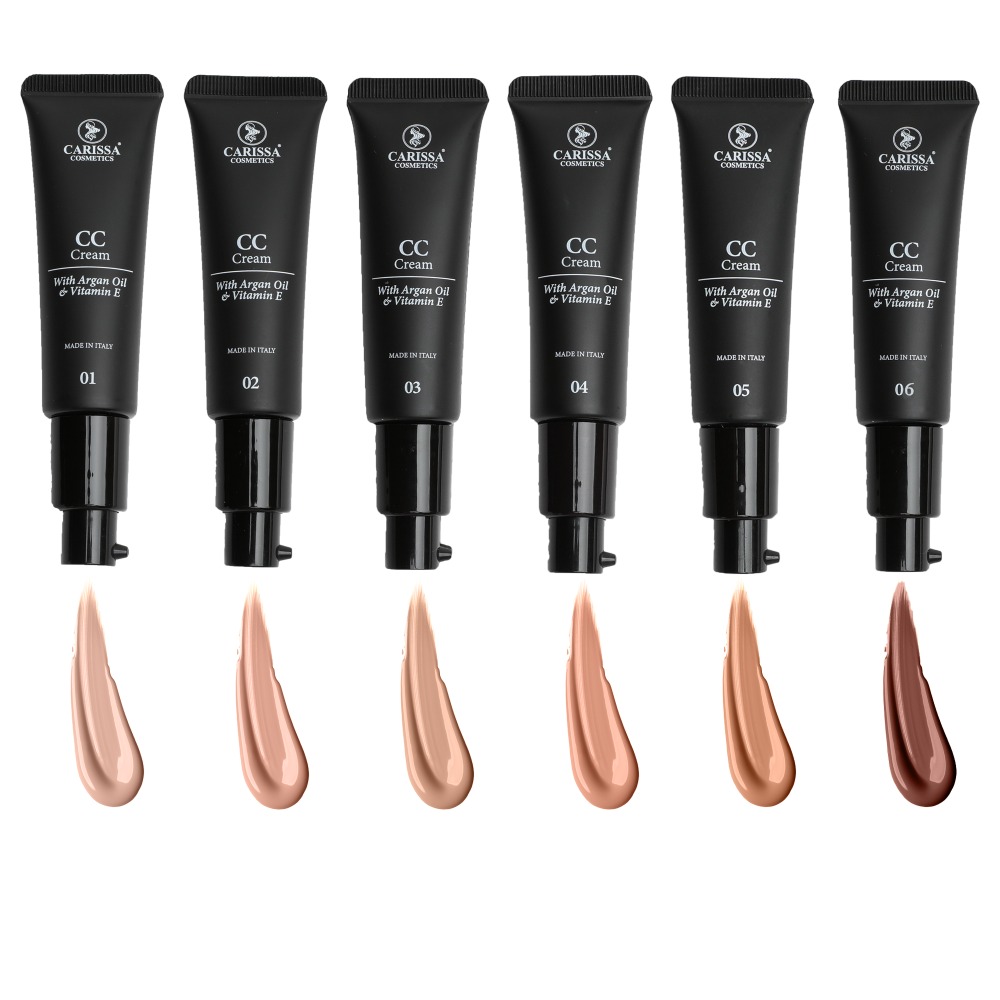 Hydrating and Color Correcting Argan Oil & Vitamin E Enriched CC Cream Foundation - From Carissa 30 ml - 06