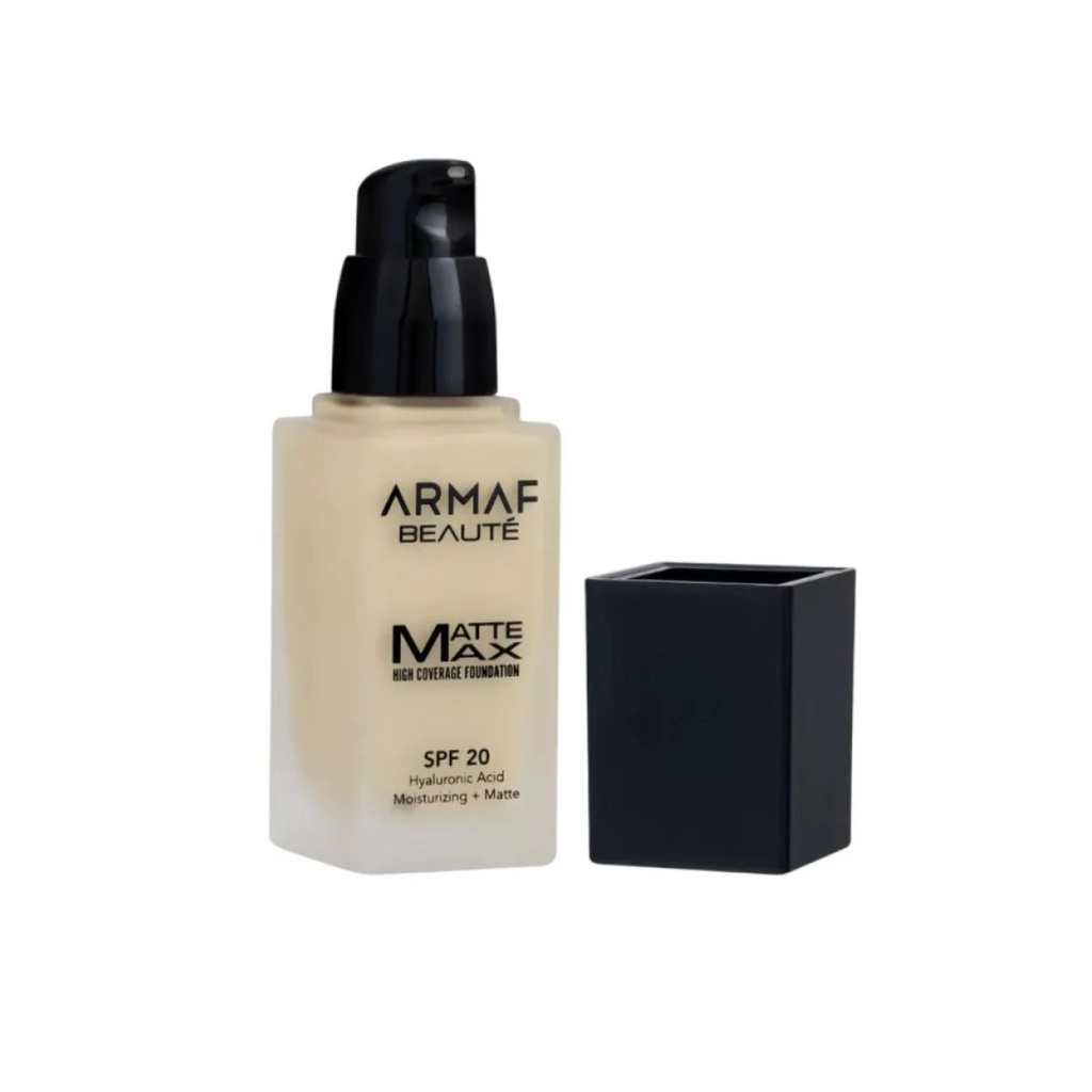 [6294015189926] Armaf Beauty Mat Max Foundation – High Coverage SPF 20, Warm Beige – 30ml