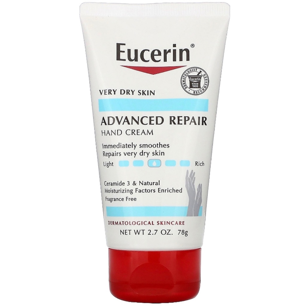 [72140633820] كريم اصلاح اليدين المتقدم خالٍ من الرائحة من يوسيرين 78 مل Eucerin