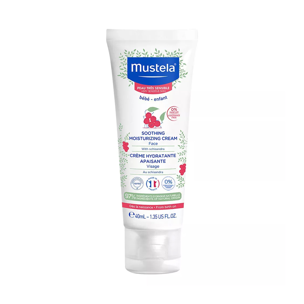 [3504105036430] Mustela Soothing & Moisturizing Face Cream – Fragrance-Free | For Babies & Children