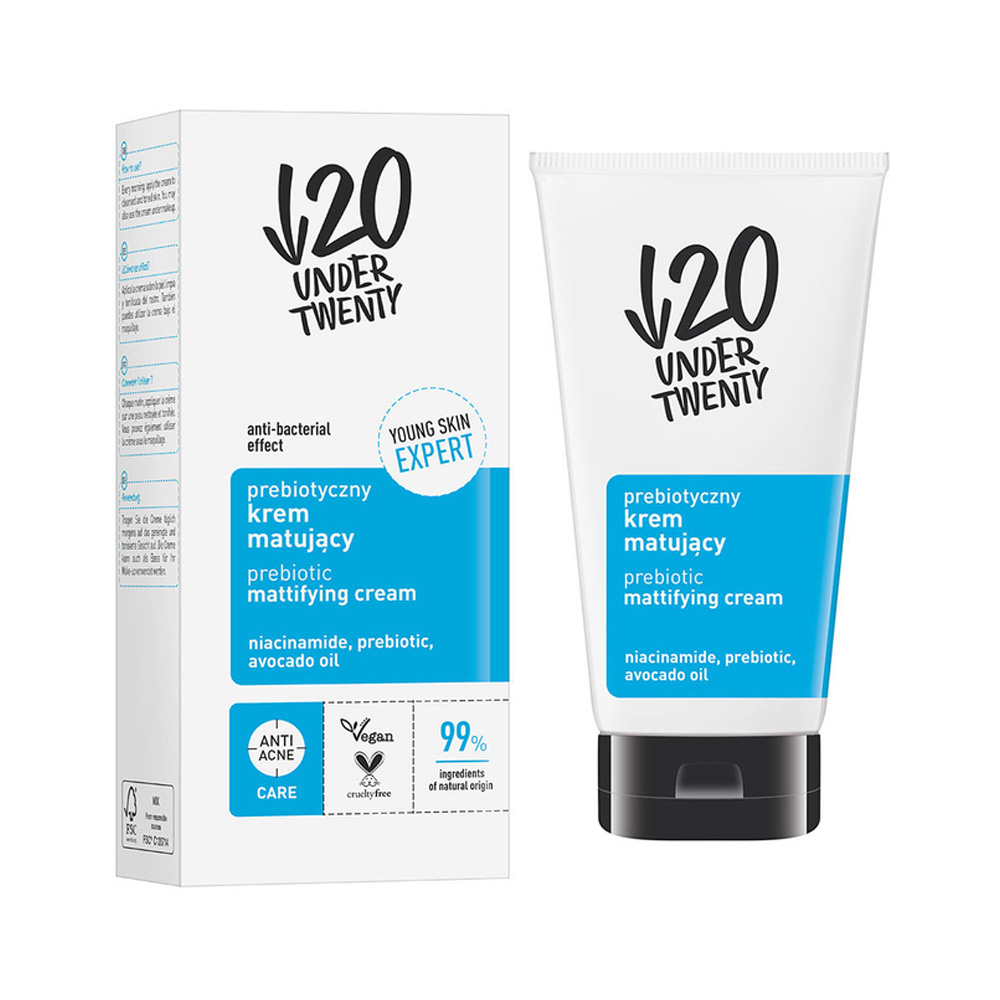 Under Twenty Prebiotic Mattifying Cream – 50 ml