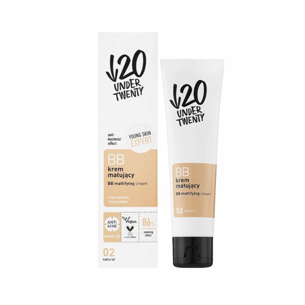 [5900717051096] Under Twenty BB Mattifying Cream – Shade 02 Natural