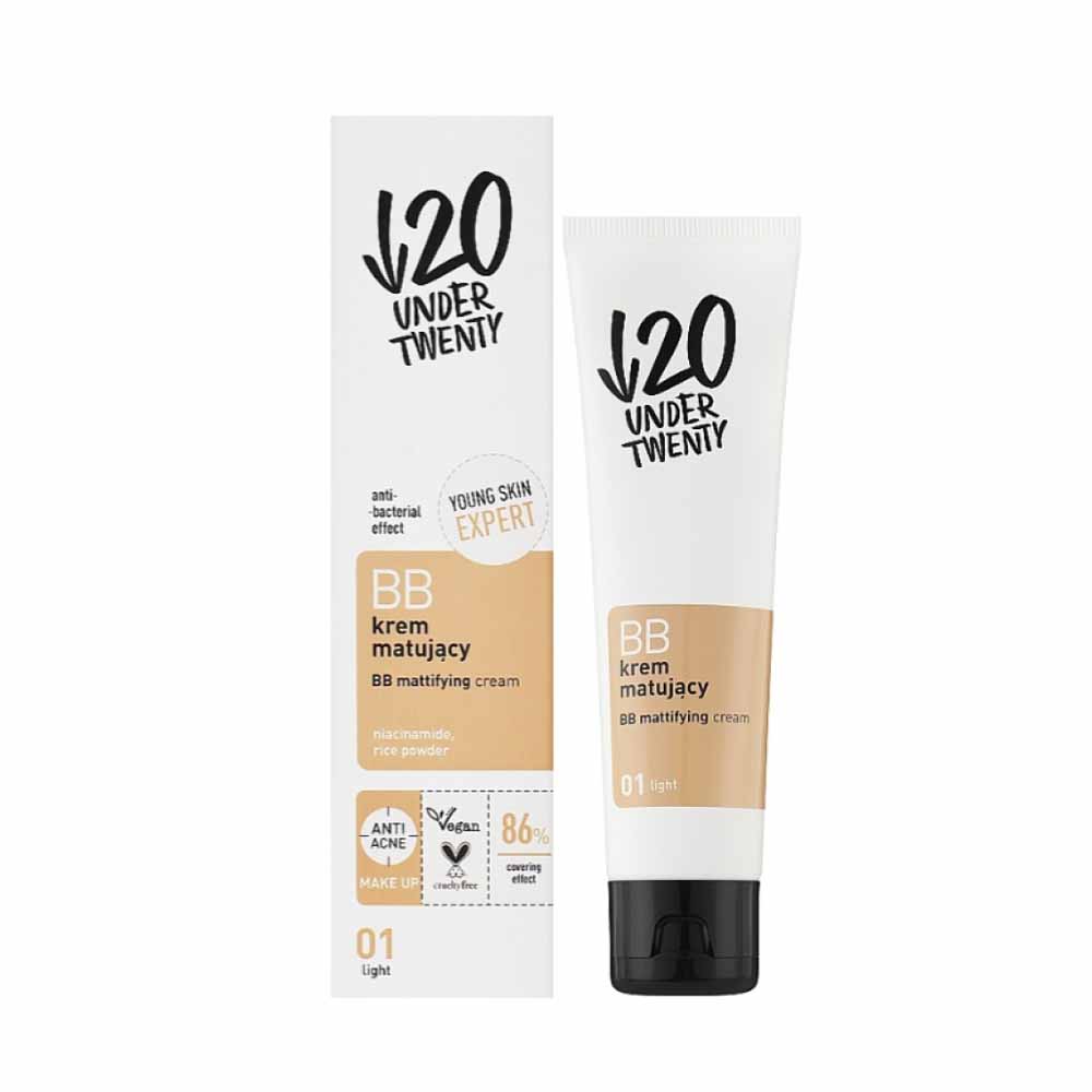 [5900717051089] Under Twenty BB Mattifying Cream – Shade 01 Light